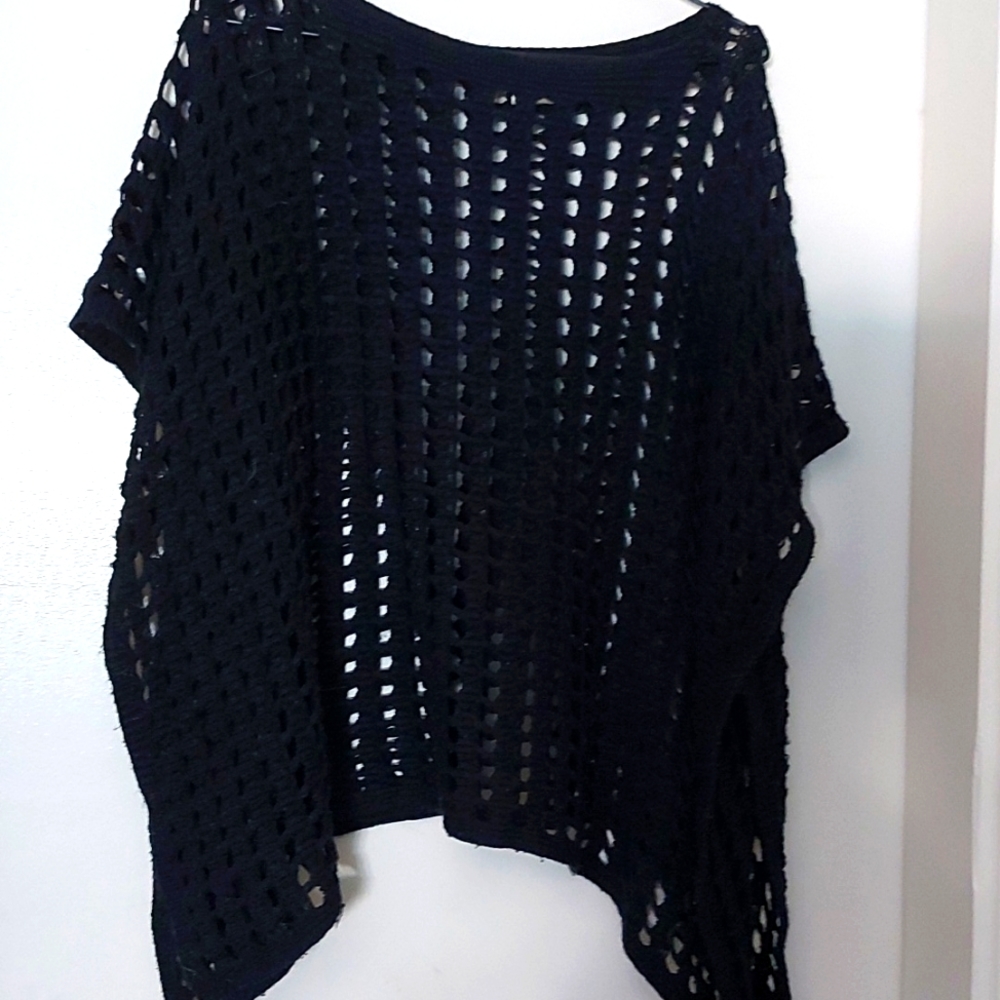 Jessica Sport Black Poncho